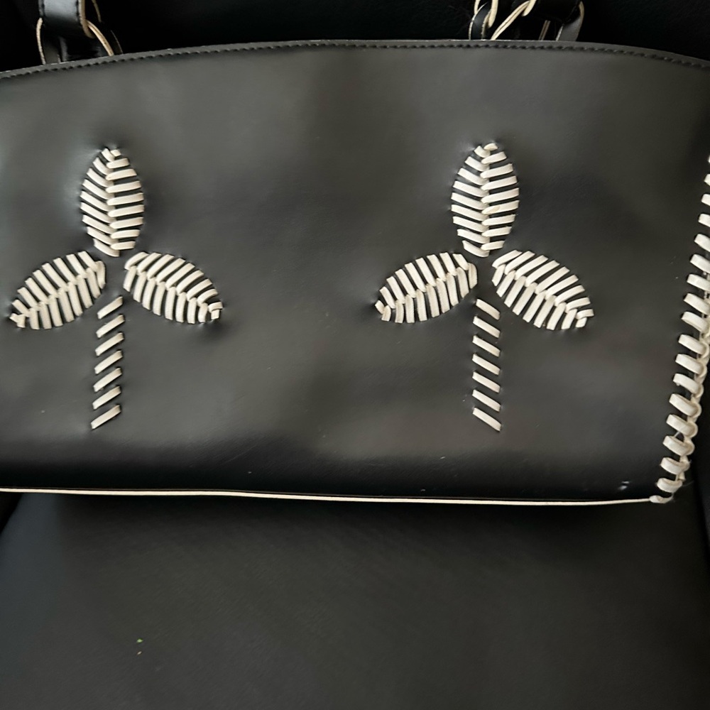 MX Black and White Women's Handbag - Picture 2 of 4